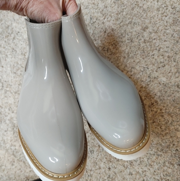 Steve Madden Puddles Grey Ankle Boots 8 - Picture 3 of 12